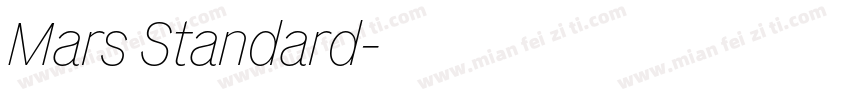 Mars Standard字体转换